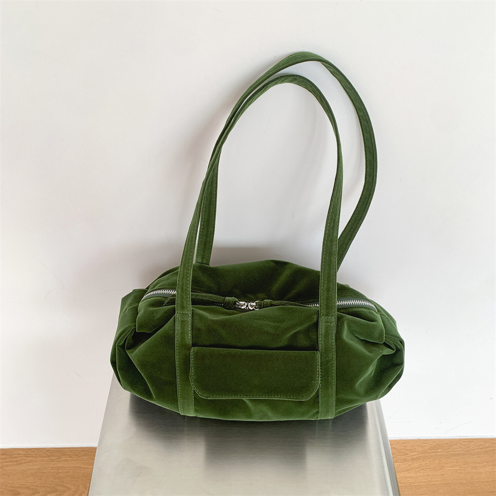 Women Hand Bags For Office - Vintage Velvet Women Boston Handbags Big
