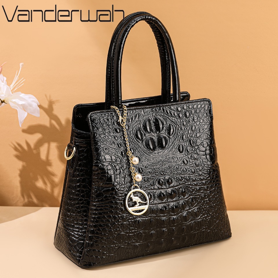Women Bags Branded - Genuine Brand High Quality Crocodile Pattern