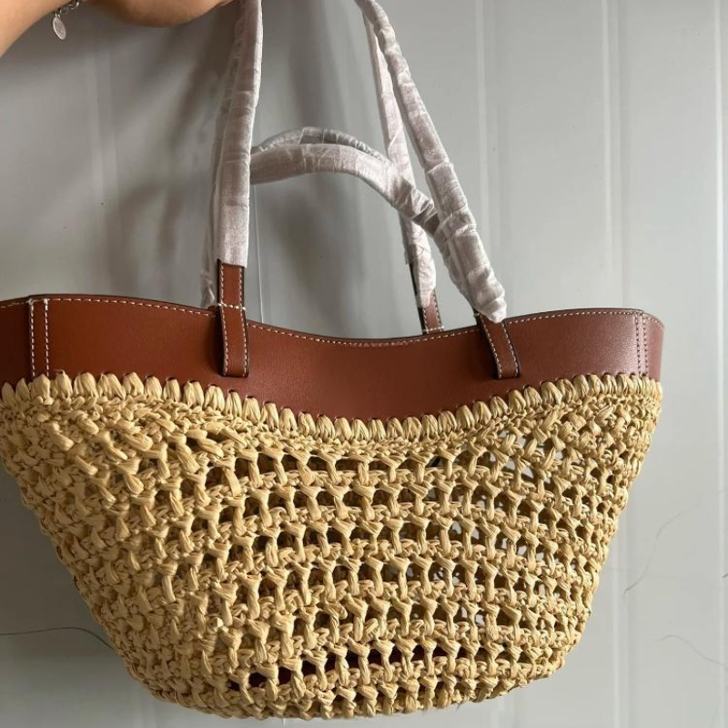 Luxury Raffia Straw Tote Bag,F - Women Bags On Sale ulasan dan harga