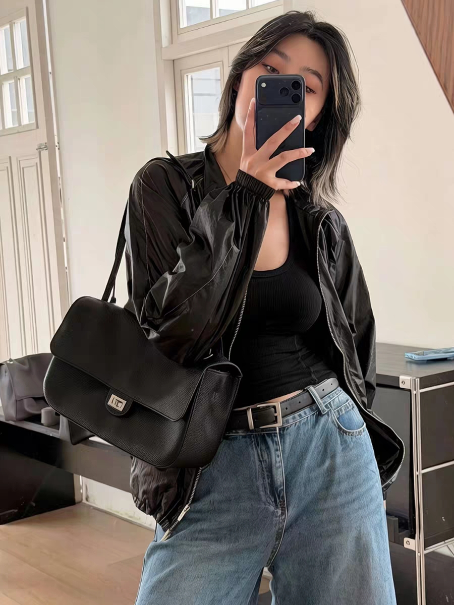 Genuine Leather Tote Bag Soft  - Women Bags 2026 Trends ulasan dan harga