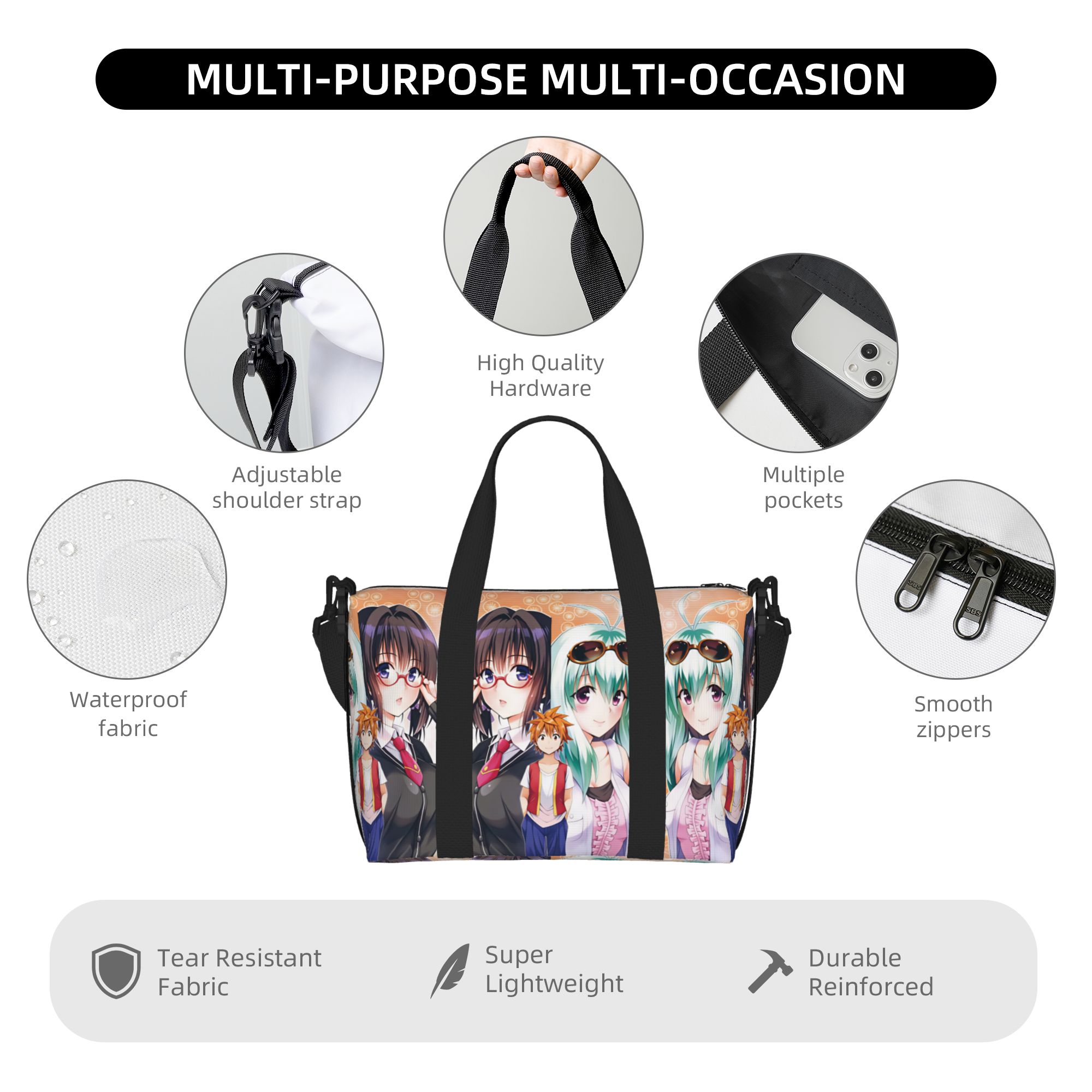 Custom Anime T-To L-Love R-Ru  - Women Bags Ru ulasan dan harga